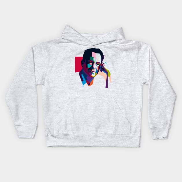 Tom Hanks Kids Hoodie by difrats